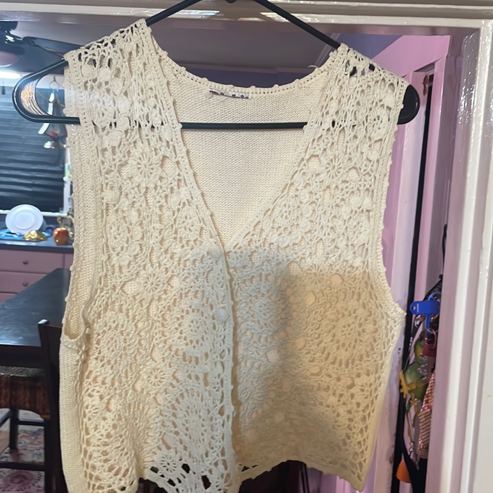 Crocheted vest